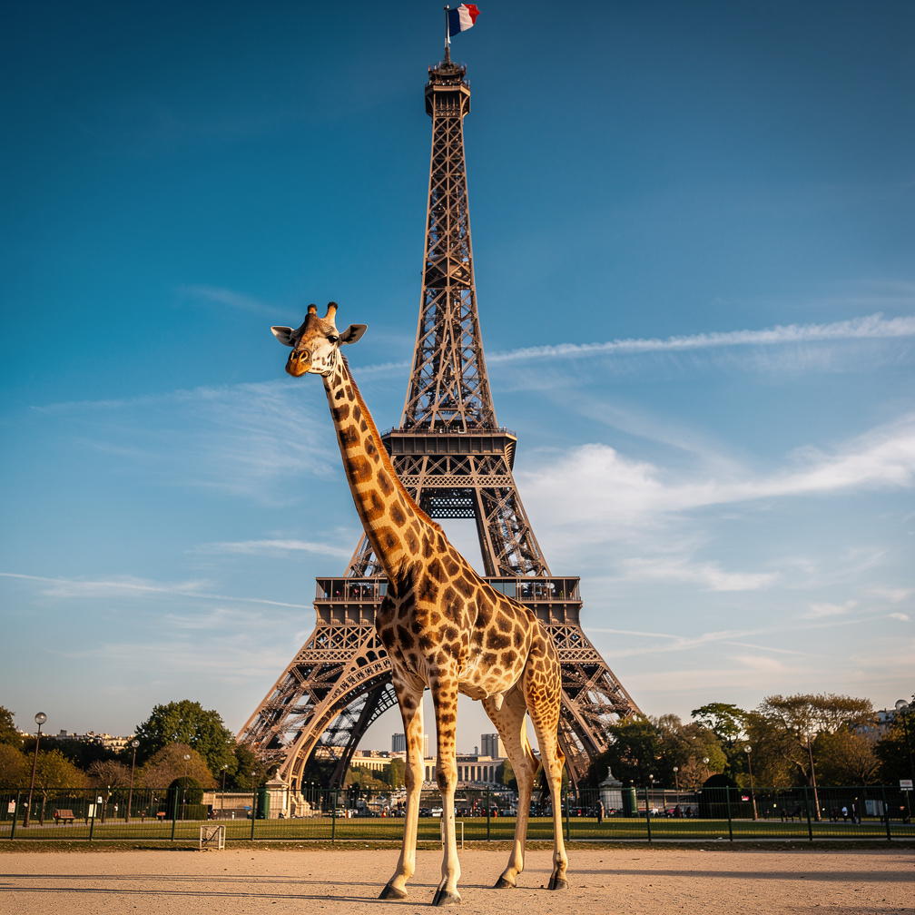 it tilted its head, puzzled by the iron lattice tower.