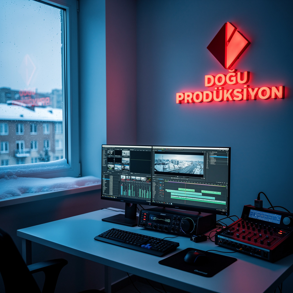 Bilgisayar ekranlarındaki yazılar aniden değişti ve bir video düzenleme programı açıldı.
