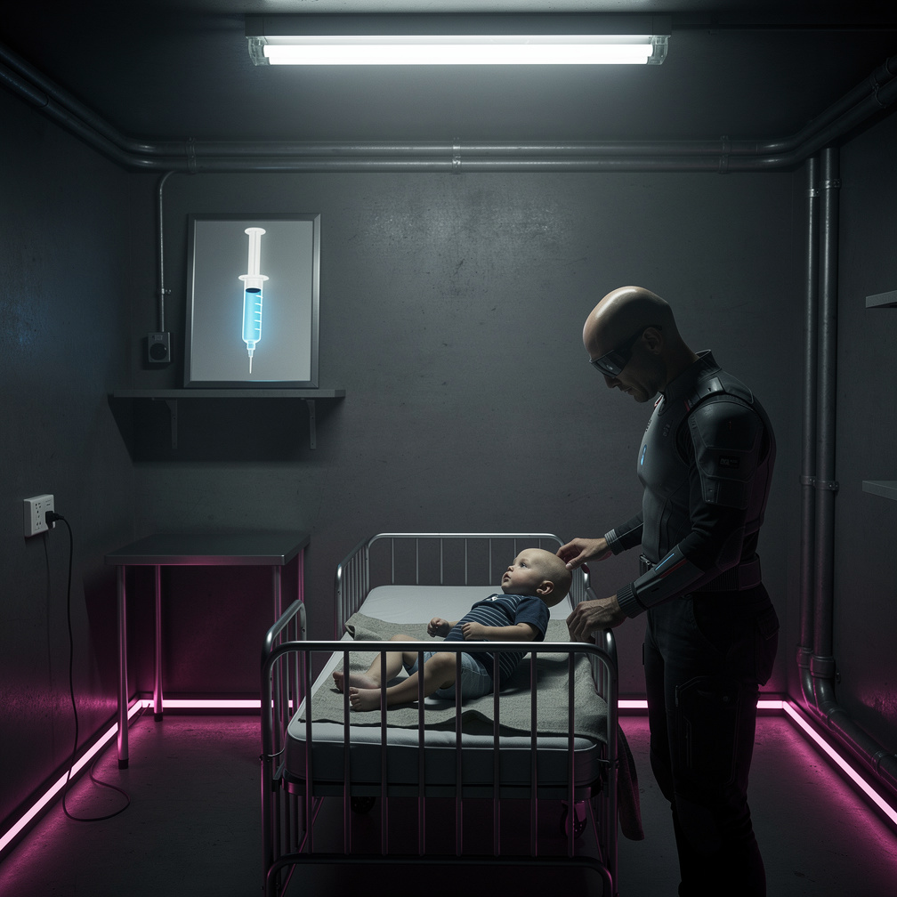 The shadowy figure, known only as The Caretaker, raised the normal infant, codenamed Echo, in secret, hidden from the world.