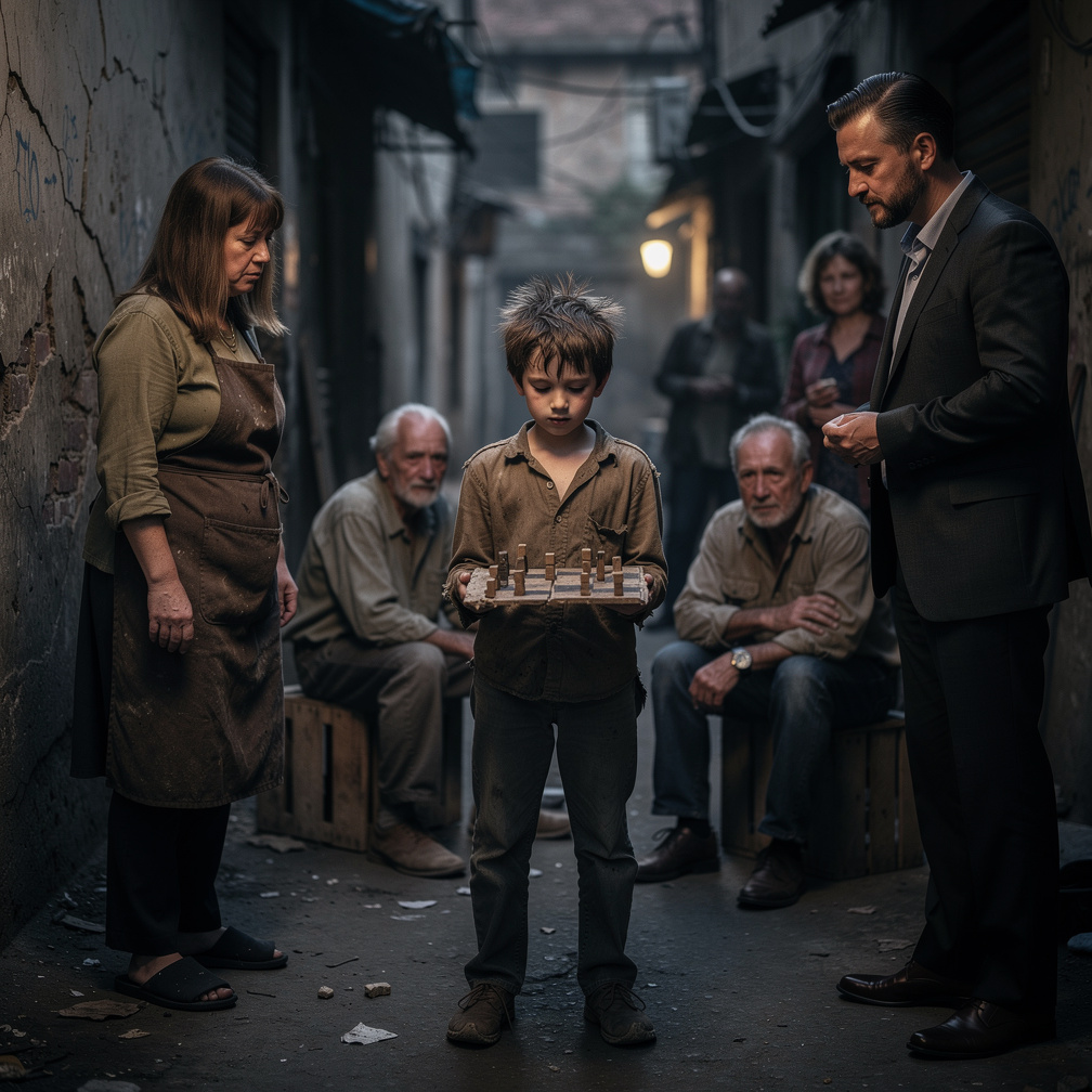 The boy's skills caught the attention of a wealthy stranger.