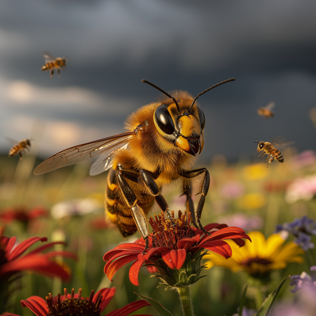 La Reine des Abeilles règne sur son royaume avec sagesse et douceur, mais un danger approche.