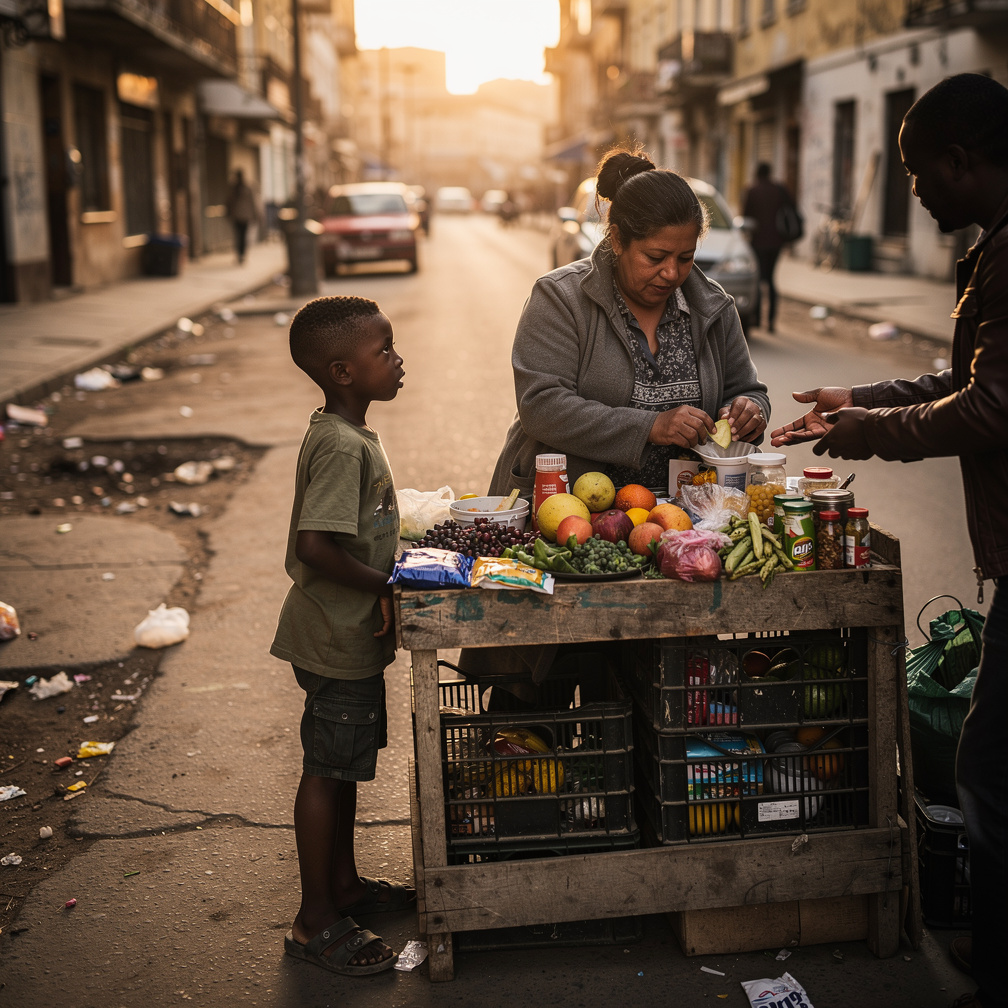 He learned survival skills from his mother, a street vendor, who worked tirelessly.