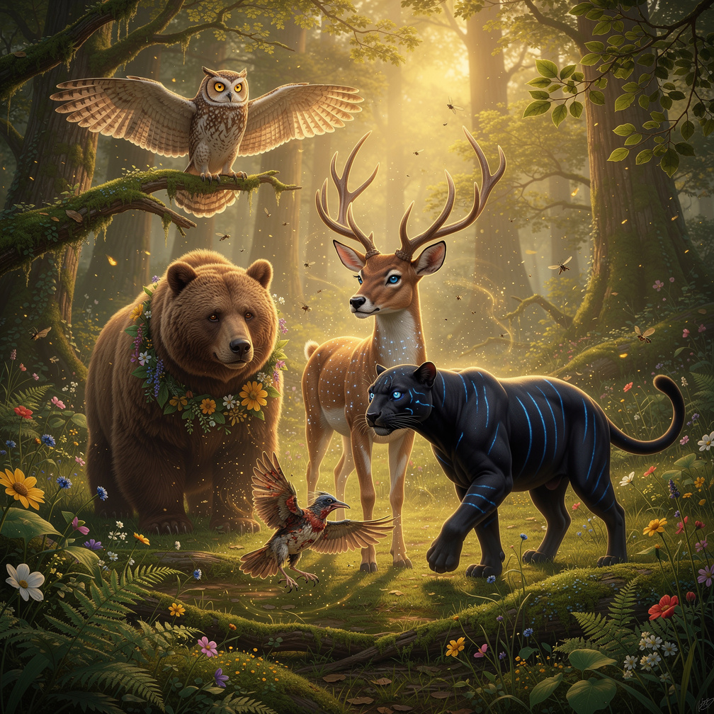 A wounded bird flew to the deer for healing, but the deer's powers came with a mysterious cost.