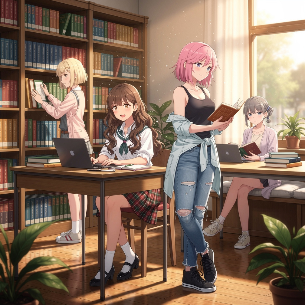 En esta realidad, Monika se convirtió en una escritora exitosa, Sayori encontró la felicidad con su familia, Natsuki se desta