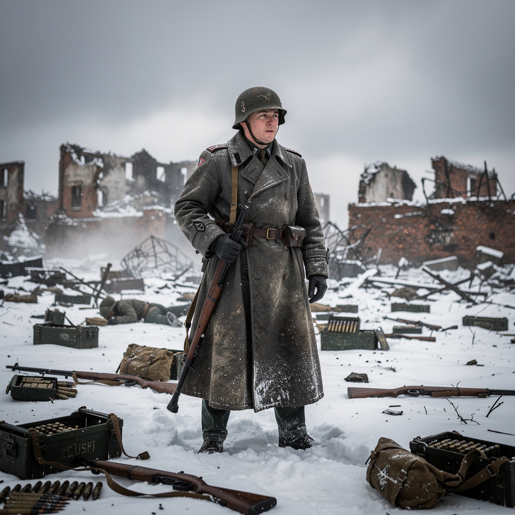 Sent to the Eastern Front, I face harsh Russian winters.