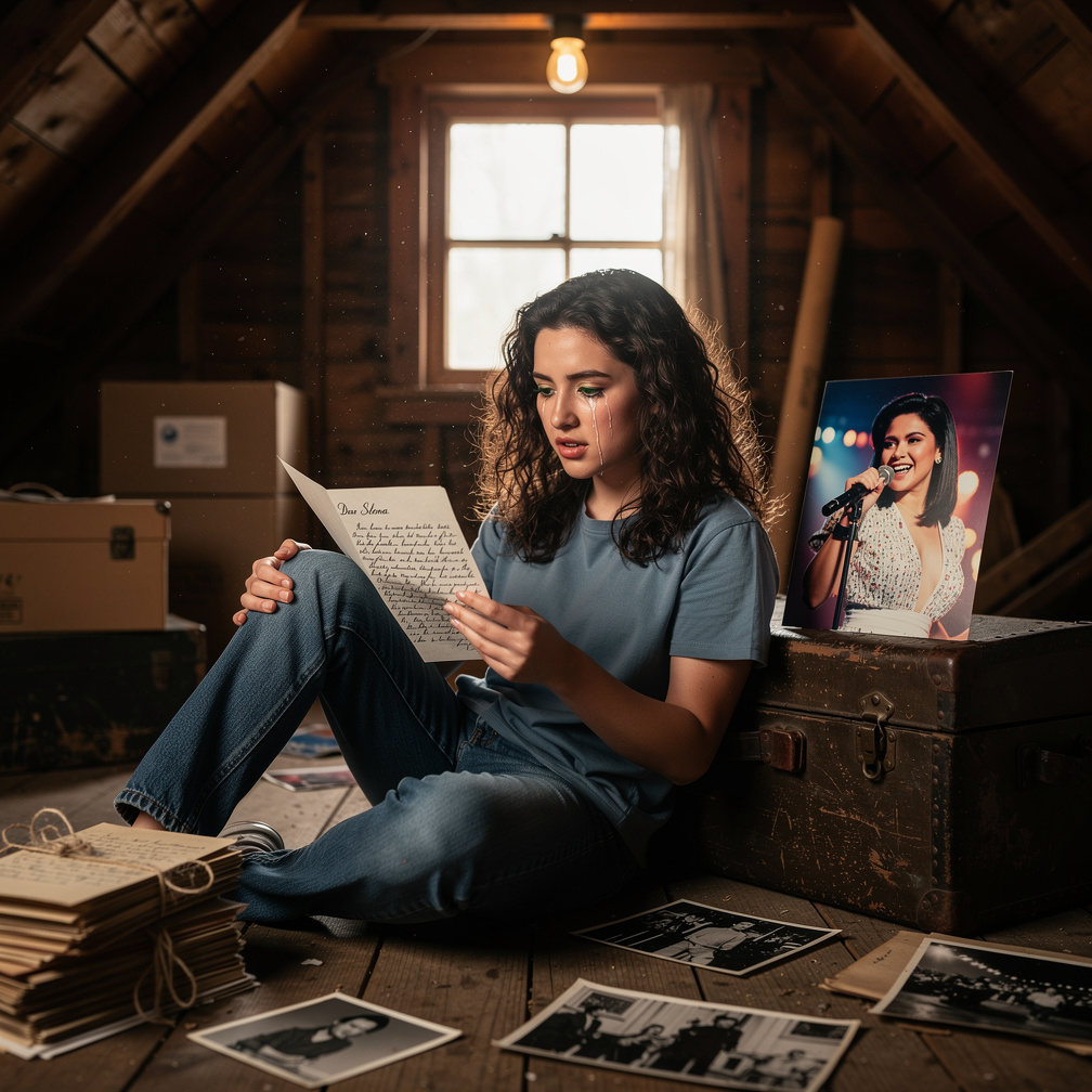 Comienzas a leer las cartas y descubres que tu hermano fue un gran fanático de Selena y que incluso la conoció en un conciert