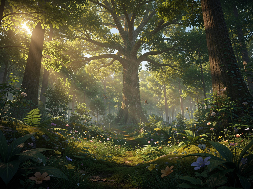 Prophet Adam explored the Garden, meeting his companion, Eve, and together they discovered harmony.