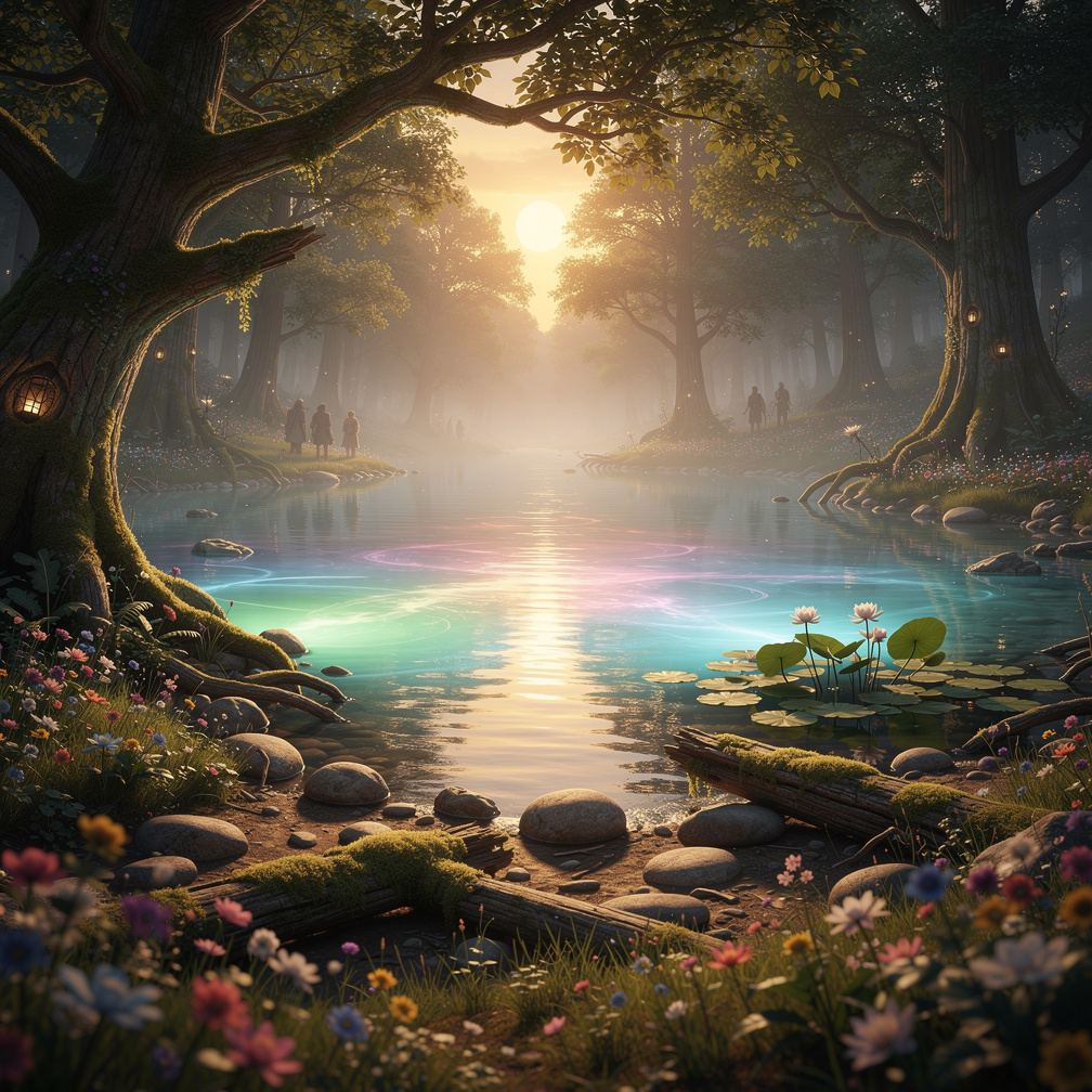 La luce del lago attirò altri viaggiatori, cercatori di speranza e armonia.