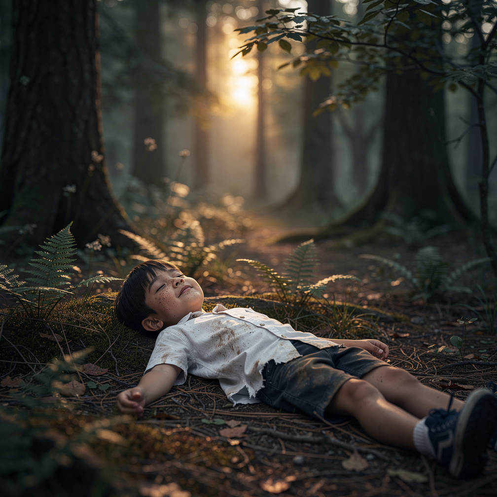 His eyes slowly closed as calmness filled his body, the goblin's weak cries fading into the distance.