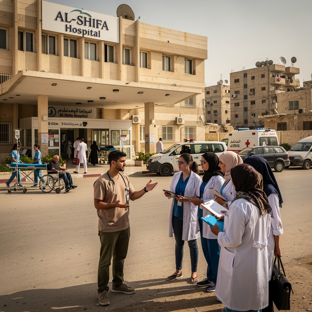وتسافر إلى دول أخرى لتساهم في تطوير الطب وت返回 غزة لمساعدة اهاليها وتقديم الخدمات الطبية الضرورية.