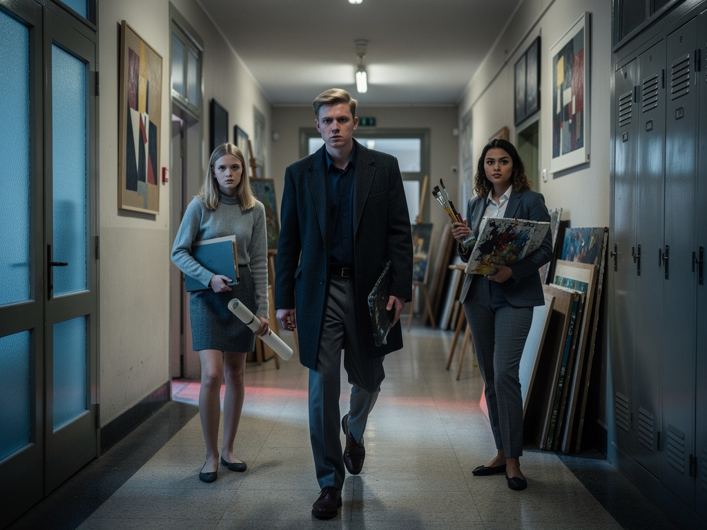 Tras considerar varios sospechosos, se centran en un joven apuesto: Jonathan. Es rubio y de ojos azules, parece un ángel y no