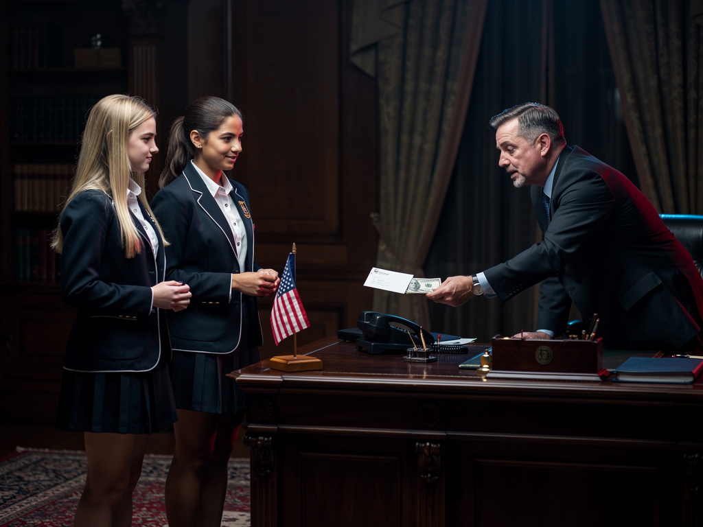 Gracias a la ayuda de los agentes, Stephanie y Melanie, con un plan maestro, atrapan al espía(que Gracias a su orgullo engreí