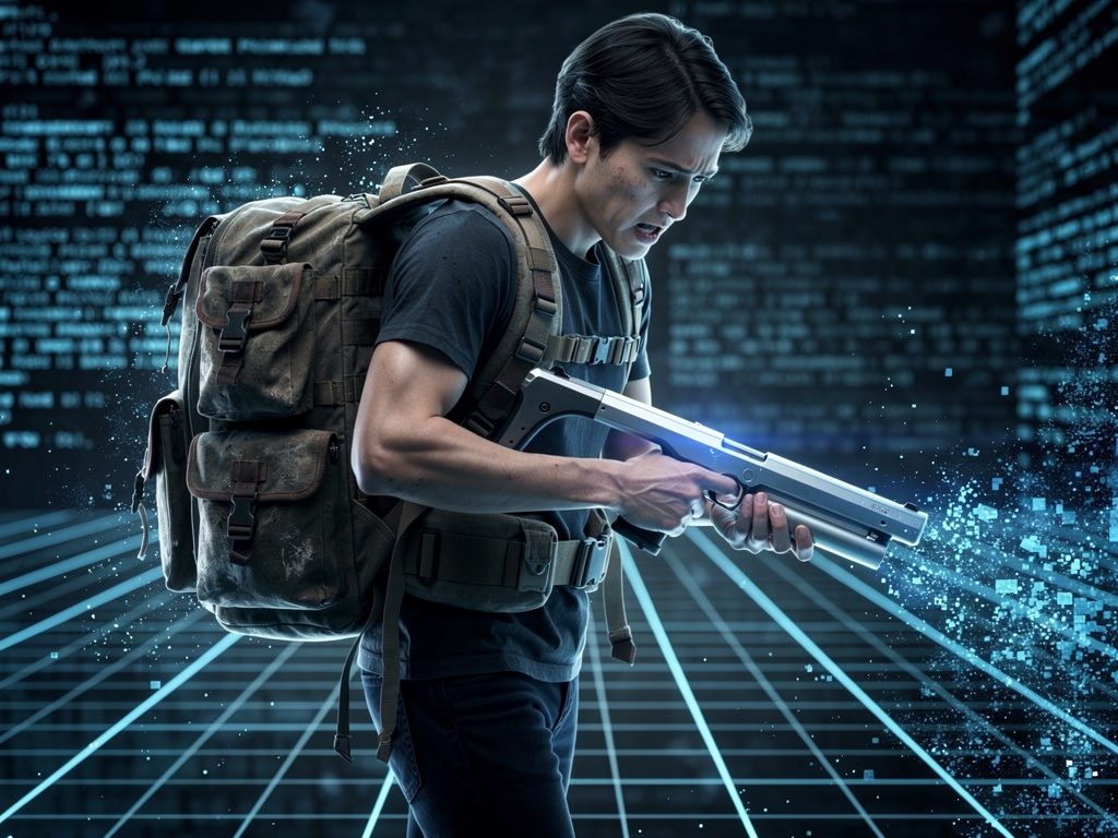 Tereddüt içinde evete basıyorsun, sırtına bir çanta ve eline bir silah veriyorlar.