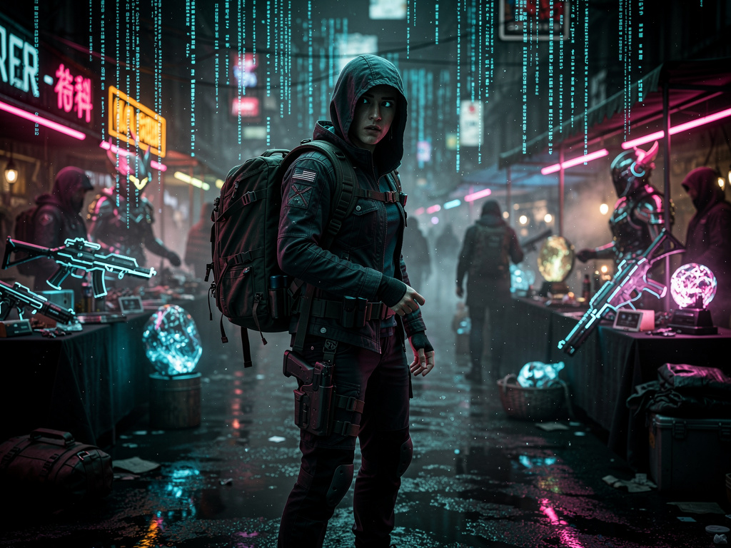 Burası yaşadığı malların ve silahların satıldığı yer.