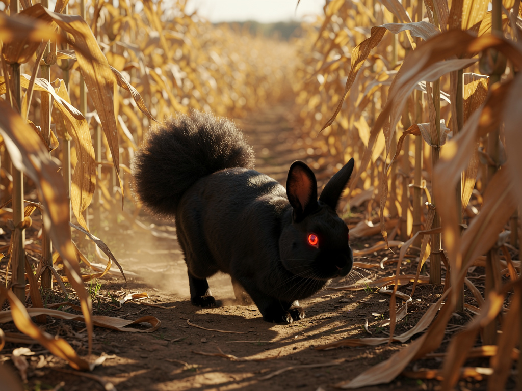 Imagine if: 🕯The Black Rabbit🕯
wages his big fluffy tale because tales aren't for told there hidden rumors of true tales. 
Th