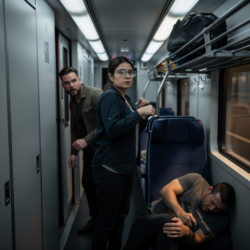 Imagine se: O trem balançava. Flávia Holmes lia quando ouviu o grito. No corredor, Tewkesbury lutava contra um homem armado. 