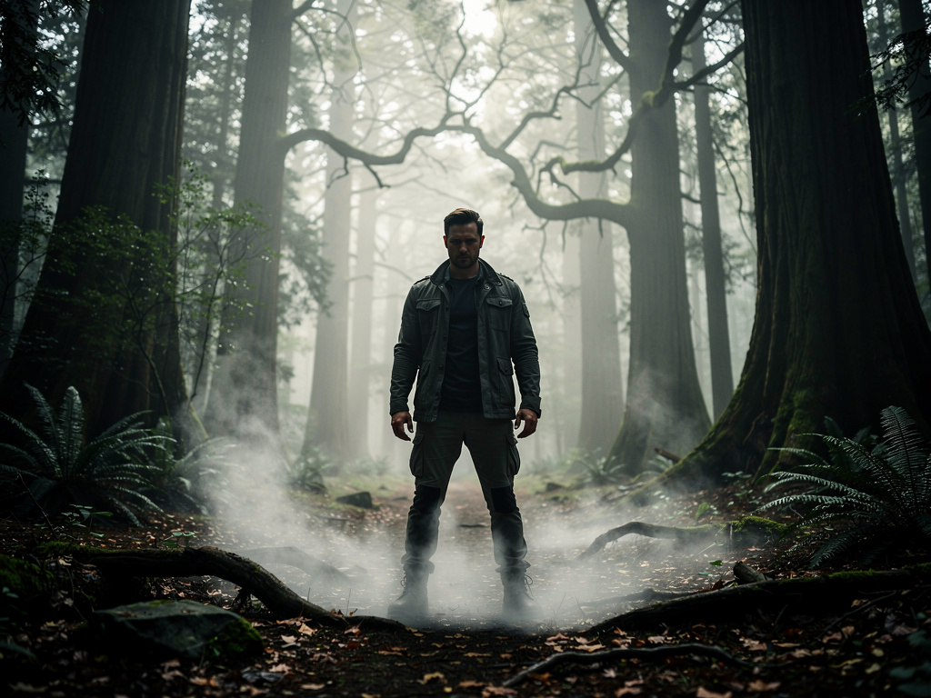 Imagine se: Imagine que você está em uma floresta perdida e encontra um homem misterioso e assustador, mas também lindo. O qu