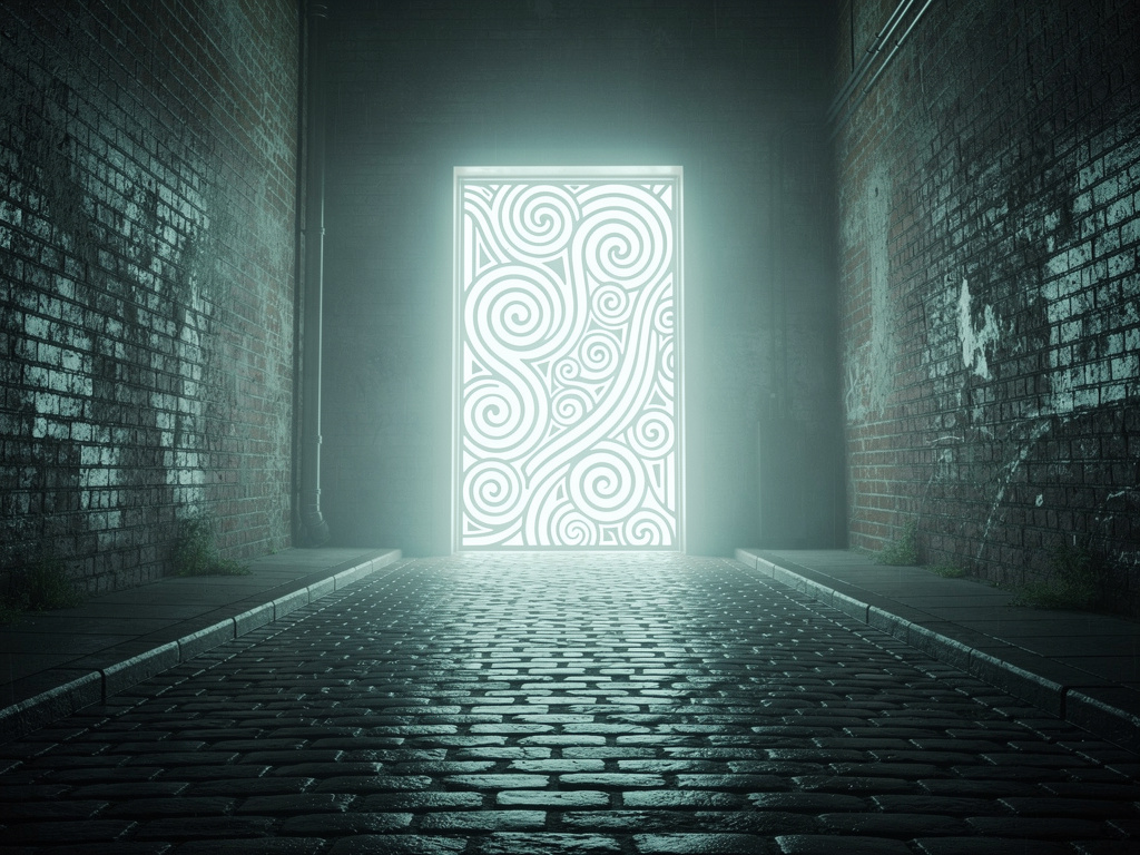 Imagine if: You find a doorway to the Frutiger Aero world...