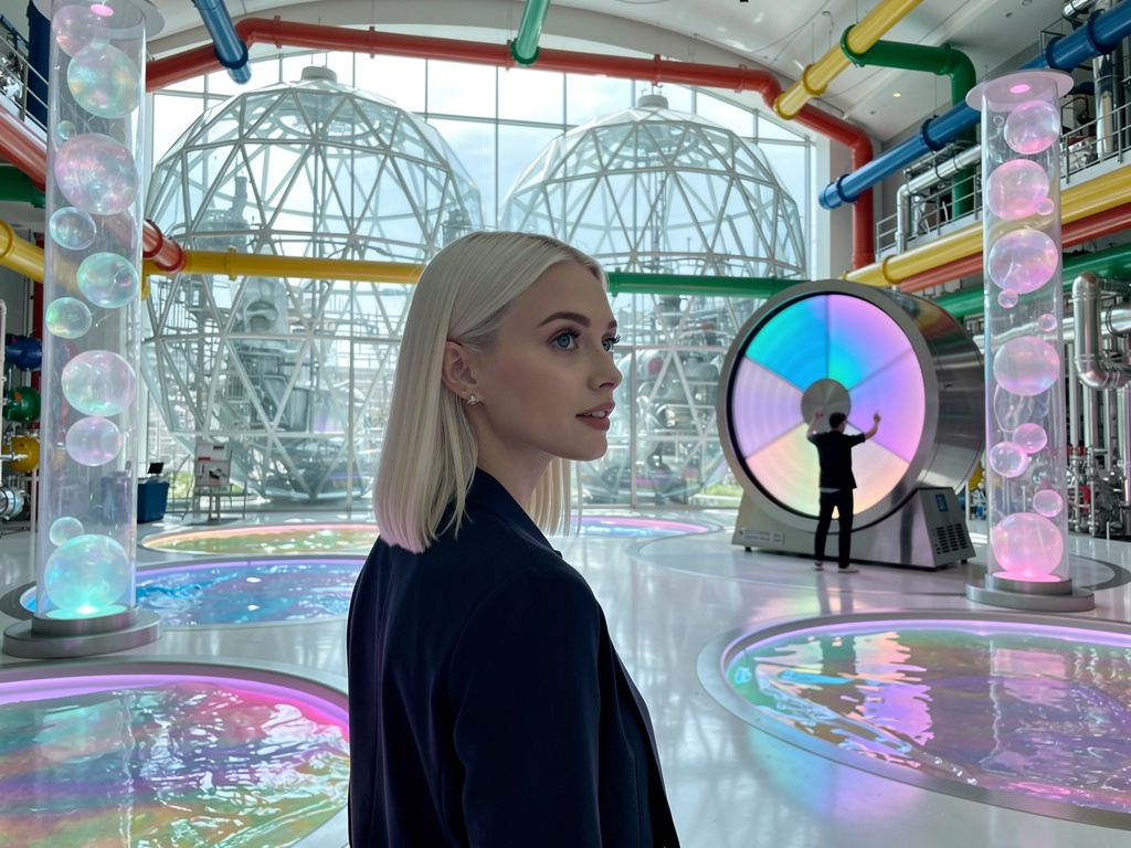 but then, while talking to the staff, your eyes catch something else, that turns out your  crush  is also curious about this 