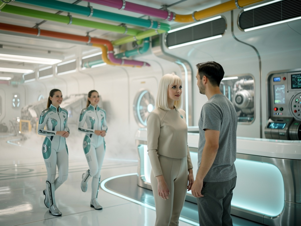 the staff from the receptionist lobby area greets them in this secret lobby area.