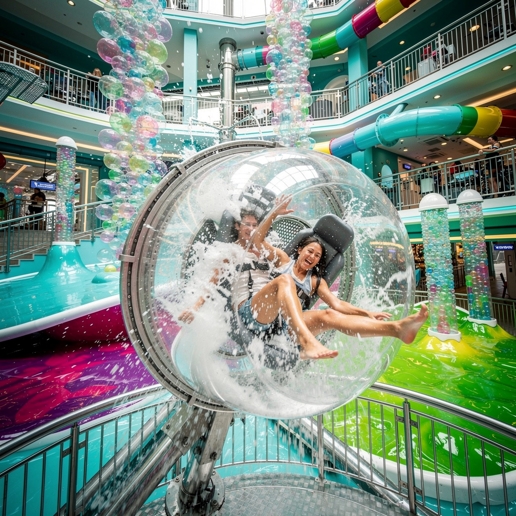 meanwhile at the washing machine theme ride, the girl and her boyfriend got thrown, spun, rolled, slammed, smacked, into each