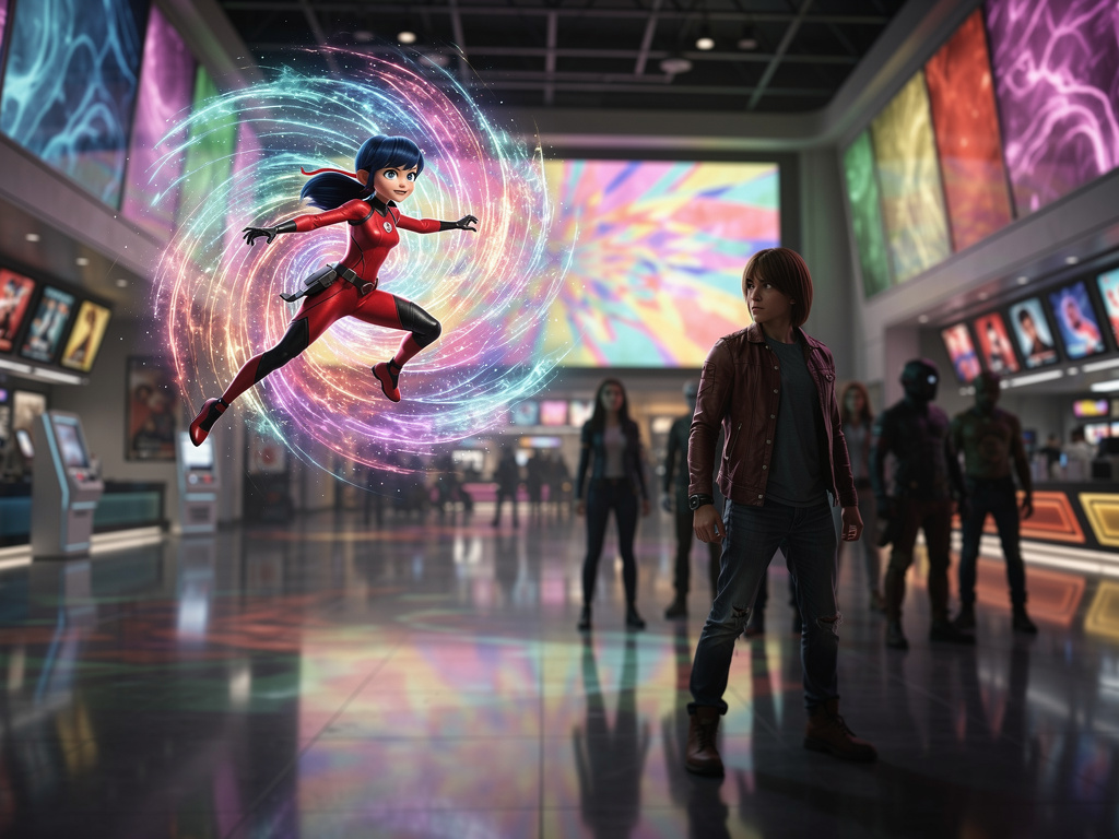 Una grieta dimensional se abre en el centro de la sala, y de ella comienzan a emerger figuras familiares… pero diferentes.

-