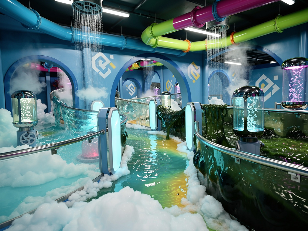 thus, turns out, the AquaGunge Fest is a way to showcase the safe version of the wet maze obstacle course of the secret area 