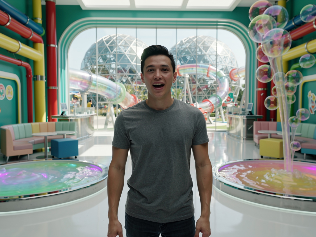 and now, he is told that he is gonna be the male actor in all of Pastel Florals music videos.
