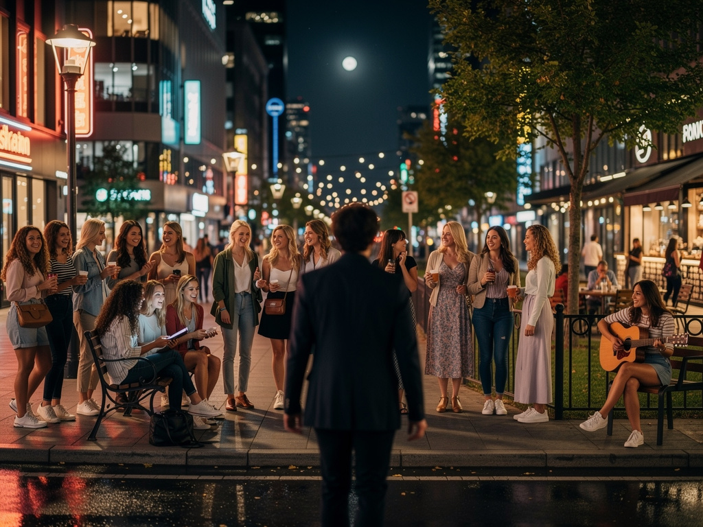 One day (user) woke up in a distressedful night as he got up for fresh air he only sees beautiful girls.