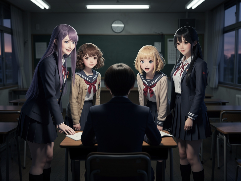 Imagine se: Você está jogando até que é teleportado pra um jogo.., Doki doki, um jogo de terror, você conhece as garotas, Yur