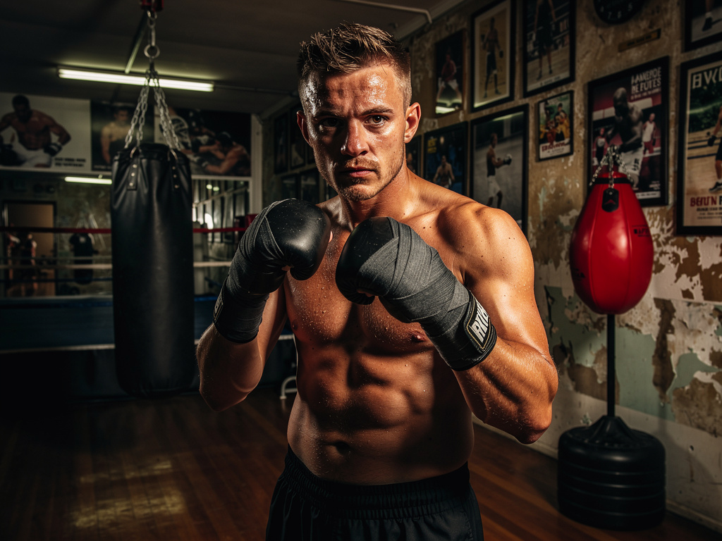 Imagine if: A boxer named Lee Carson with brown hair and brown eyes who has a knockout 100 percent ratio.