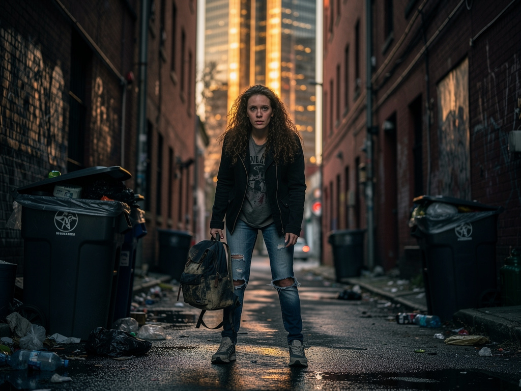 Imagine if: A mysterious zillionaire who lives her life in duality being a poor to rich.
