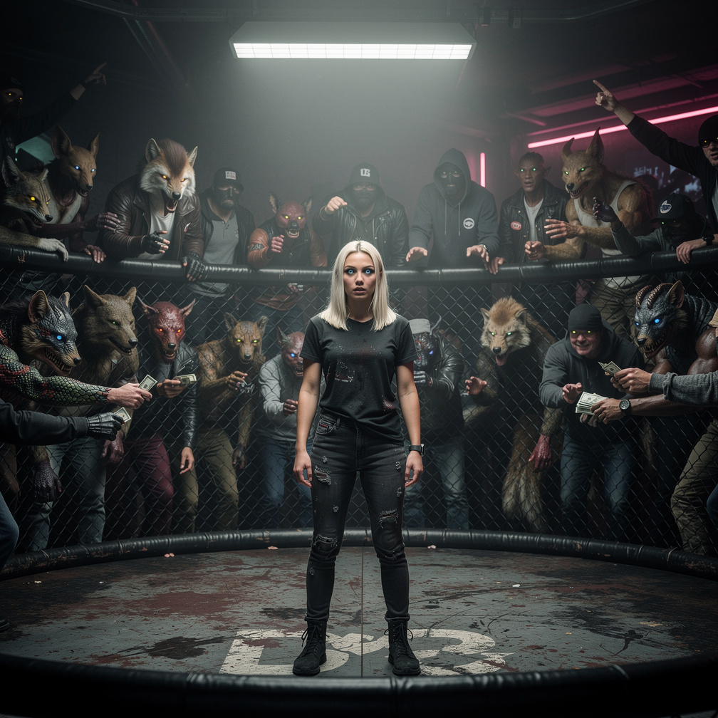 Imagine if: I stumbled into an underground fight club where the opponents are genetically engineered hybrids, and I've just b