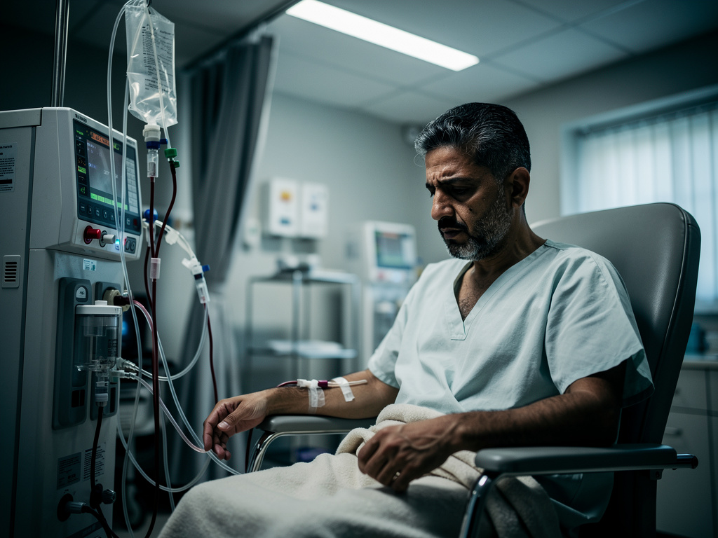 تخيل لو: أحمد رجل في الأربعين من عمره، اكتشف أنه يعاني من الفشل الكلوي المزمن بعد شعوره بالتعب المستمر وانتفاخ جسده. بدأ رحلت