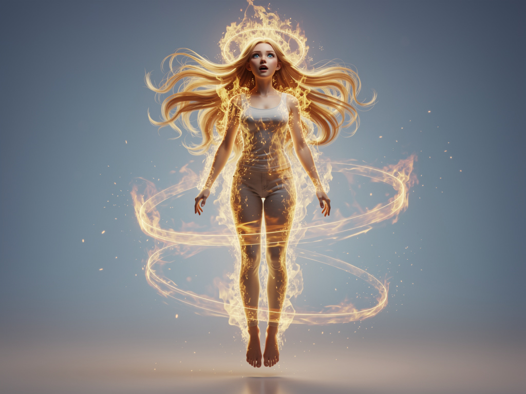 Imagine se: Menino de 17 anos se transforma em menina com poderes de fogo dourado.