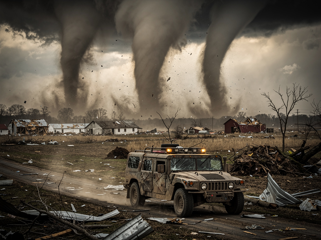 Than a triple tornado came through.