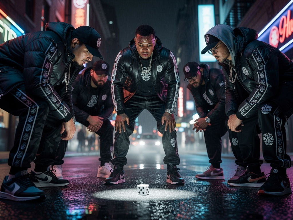 They are in designer clothes Branded Drip hustler.