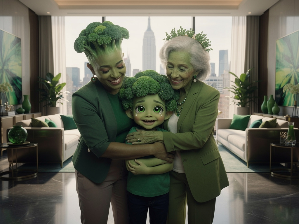 He sees some two adults and he finds out that it's his parents he hugs them in joy then he lives with them in their big mansi
