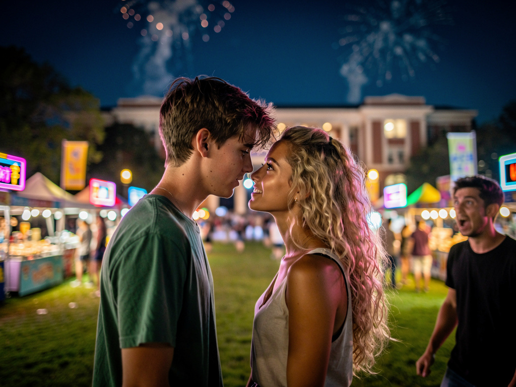 Temporada 3 - Capítulo 3: "La Sombra en el Festival"Escena: La colina del festival, justo cuando los fuegos artificiales está