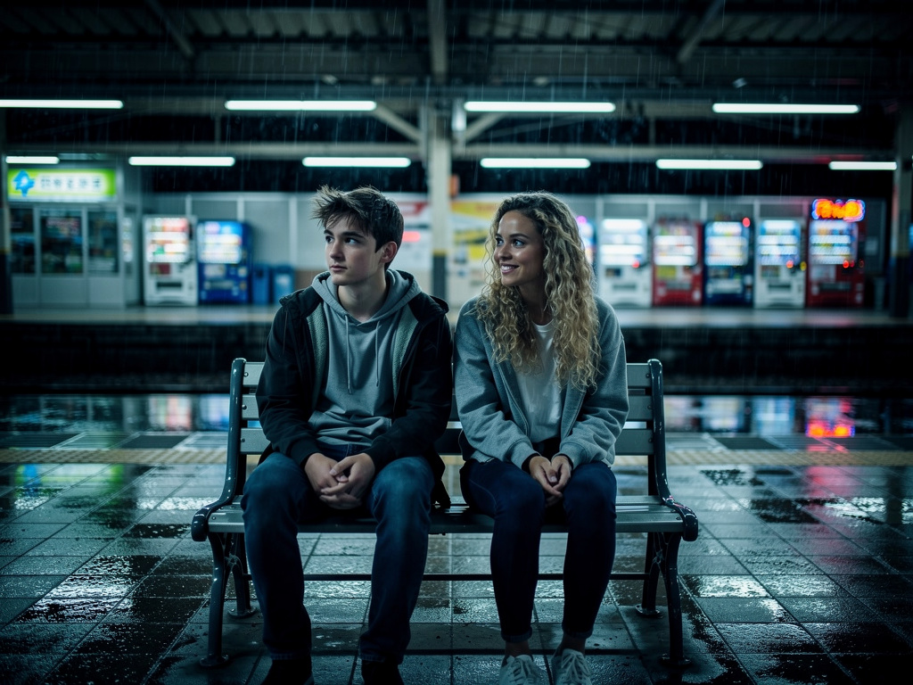 Temporada 3 - Capítulo 5: "La Decisión Final"Escena: La estación de tren, medianoche.(La lluvia ha comenzado a caer suavement