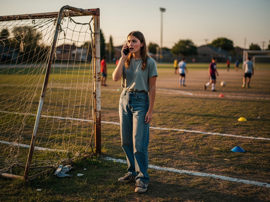 I am in 1996 Wait WHAT!! And they I saw Old Pitch soccer Seriously! Yes! OK! I'm coming Okay! Sure Bye! Bye.