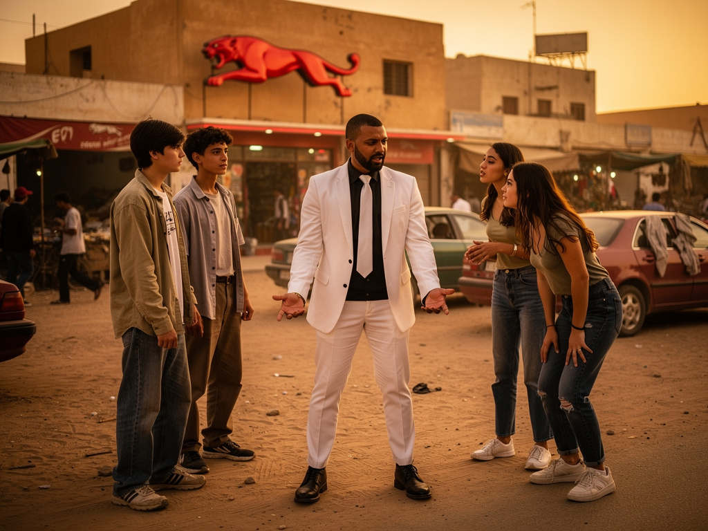 Jason Hunter And Andrew Rivera Pierre Met Dominic Janssen and Emma Kimberworth Dom Wearing White Suit and long Black Shirt Wh