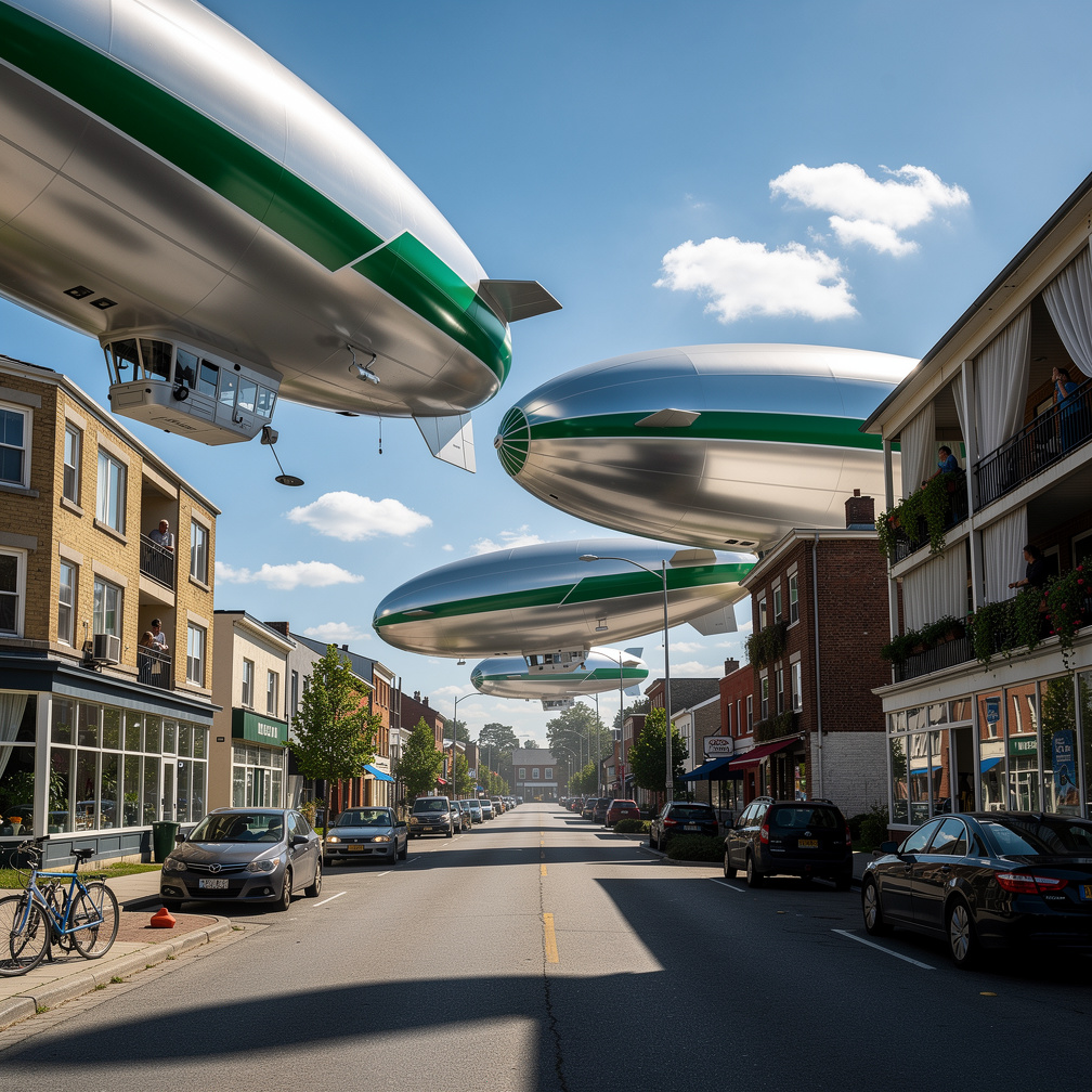 Imagine if: Your neighborhood has become a hub for a new, supposedly eco-friendly mode of transportation: giant, ride-sharing