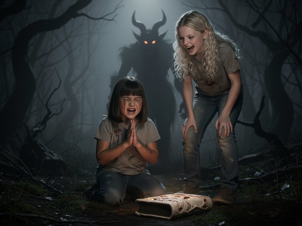 Pazuzu toca cabreado dice que María la quiere por que ve a gente muerta ya que ella tiene el temperamento de Abadón cuando se