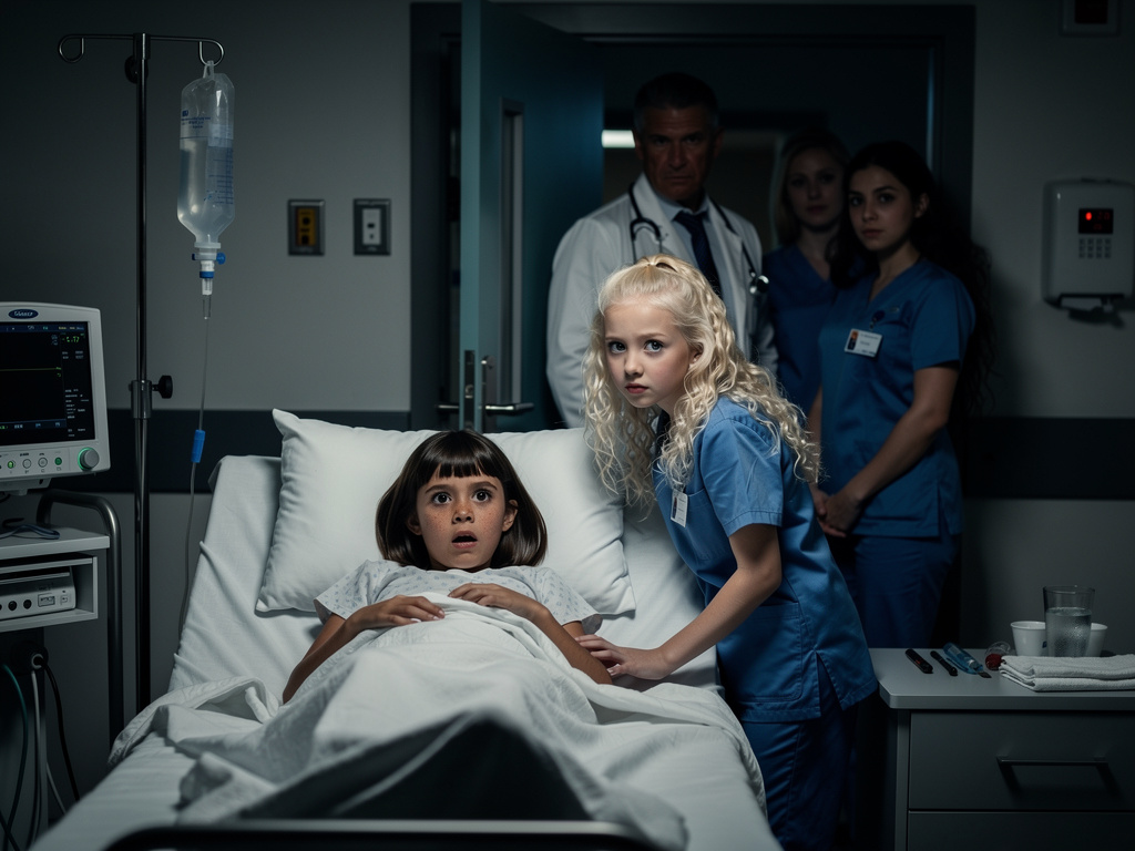 (María), flipando desde la cama:
—Pero... ¿Satanás? ¿Samael? ¿Qué hacéis vestidos así? Si hace un momento estabais sacando po