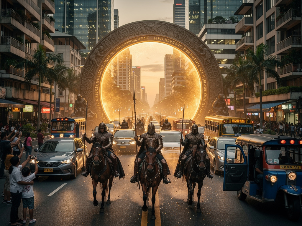 Imagine if: What if modern Philippines is invaded by a low fantasy empire out of a portal in the middle of a city?
