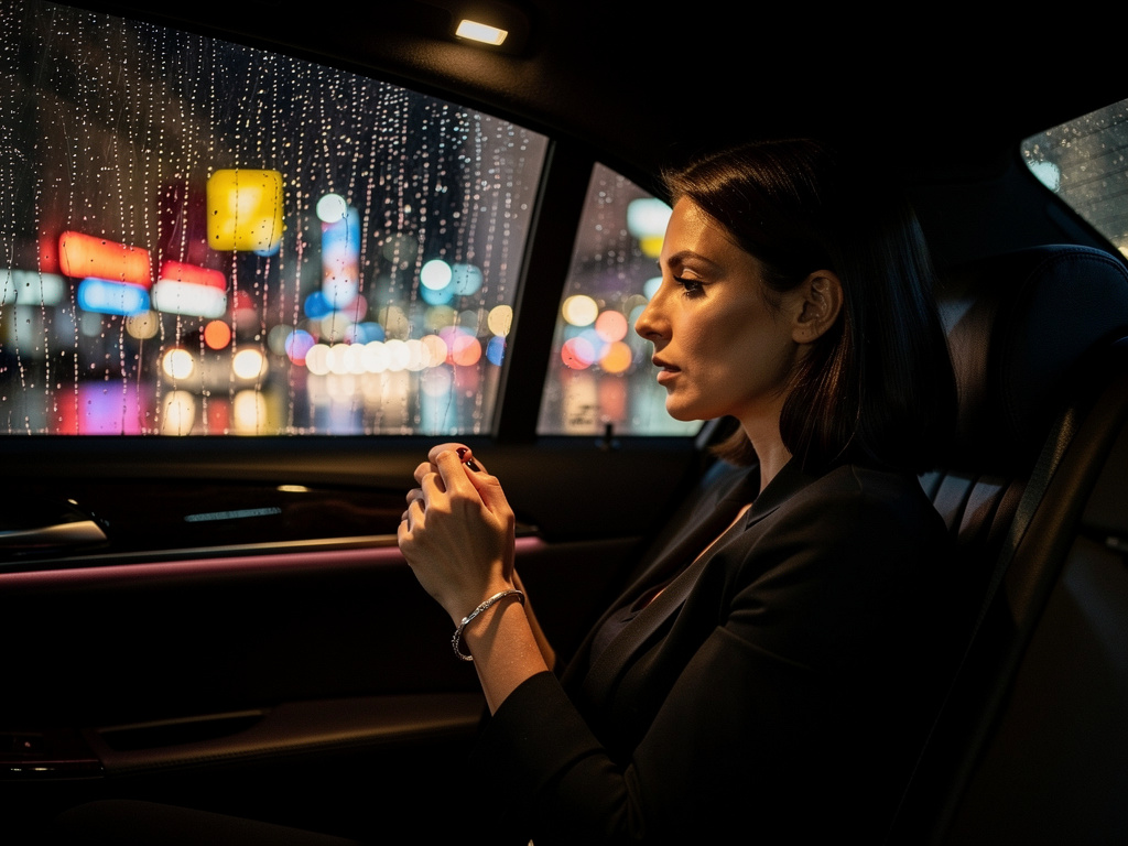 Imagine if: Behind His Diamond Smile
The rain fell hard against the windows of the black limousine as Isabella Moretti stared