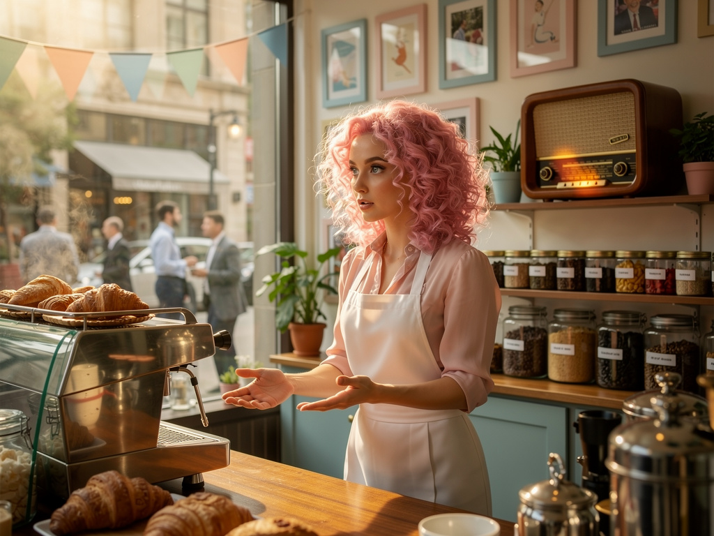 Imagina si: Cass es una chica omega muy hermosa con su pelo rosa ondulado y ojos celestes que seró su cafetería pero antes de