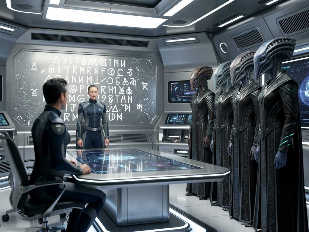 The Turians and System Alliance meet for the first time.