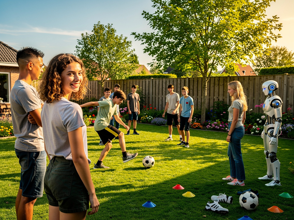 Can I play with Samuel's Brothers They are playing football can we play please? Said Jason Hunter uhmm course! You can go. Th